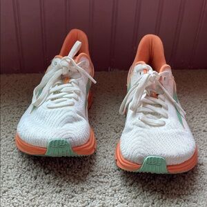 Altra White and Orange Athletic Shoes